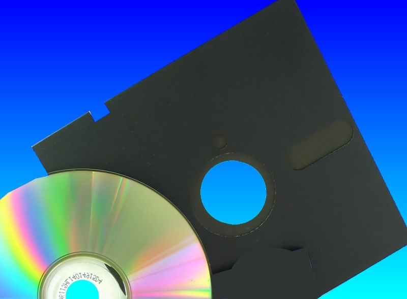 Floppy disk transfer to CD.