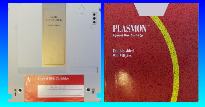 Converting Plasmon WORM Disk 940MB P940C.