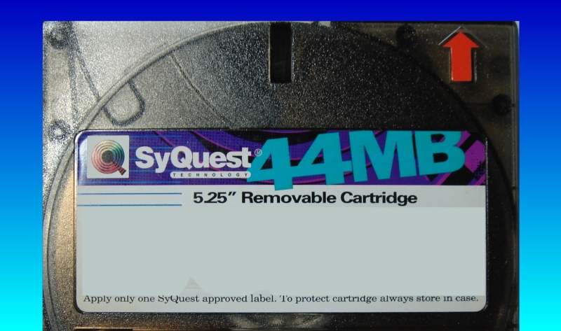 Data recovery on a Syquest 5.25 inch cartridge.