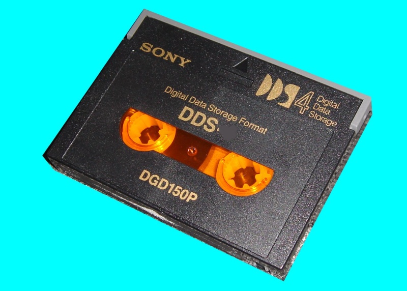 An AIX DAT DDS1 tape with unix binary files. This tape was also sent with a DC-6150 for data transfer as the client no longer had a drive to read the tape.