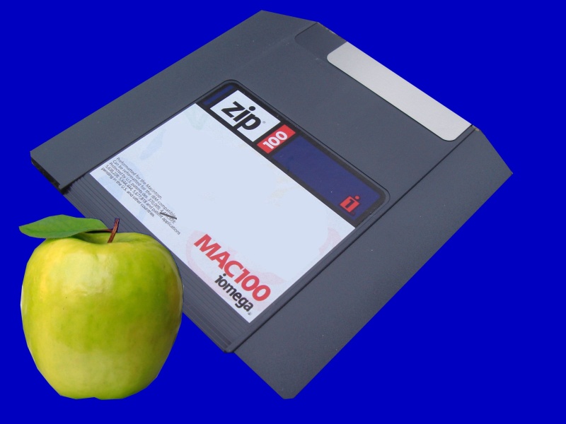 A Mac formatted ZIP disk.