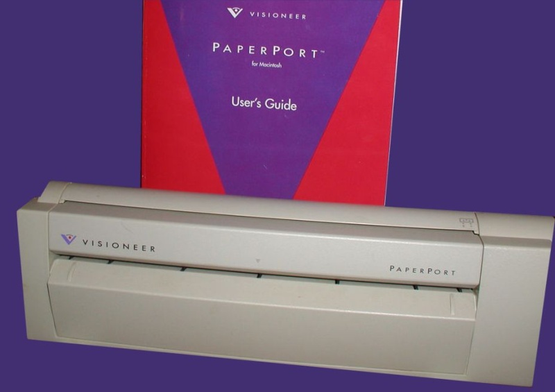 apple mac os9 osx scansoft visioneer paperport scanner.