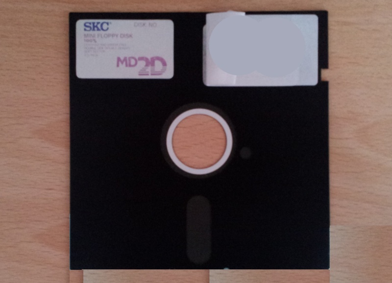 A 5.25 floppy disk which was sent to us to retrieve the data. The client was unsure if the disk still worked but simply wanted the files emailing back to them. This disk was a mini Floppy disk although by today's standards it is very large for the compared to the amount of data it holds! It was designated MD2D meaning low density 360kb.