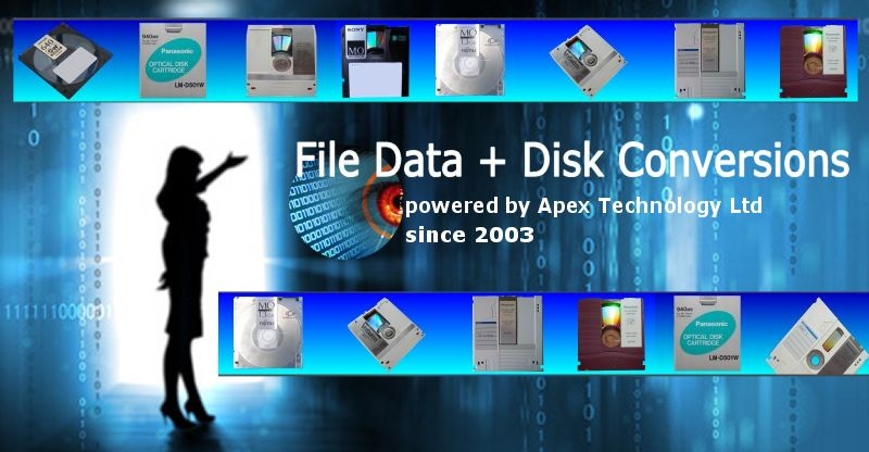 We convert files and disks from old document management systems or image scanners. We write conversion software and programs to access data on modern Windows PC