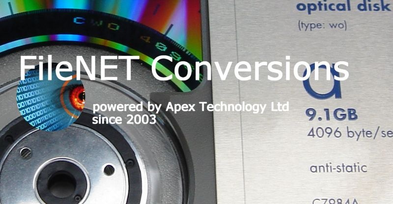 FileNet Disk Recovery File Transfer Data Conversions MO Optical Disks Corrupt Unreadable Unrecognised Disks Extract Migrate Export Import Jukebox Library Index