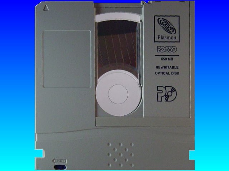 Plasmon PD 650 optical disk for conversion