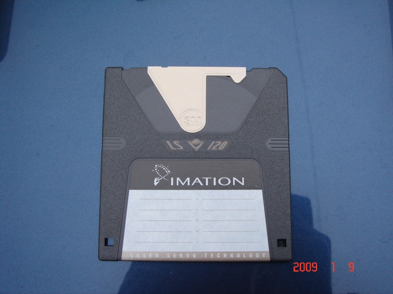An Imation Superdisk LS120 that needed to be transferred to CD.