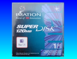 An Imation SuperDisk 120MB received by us that needed to be read and have it's files copied to CD.