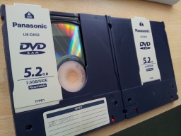 DVD-RAM cartridge disks for conversion and file transfer