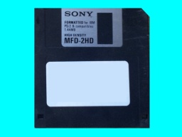 An old mac floppy disk needing conversion to view the files on windows pc computer. It was used in an Apple Mac.